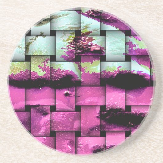 DESSOUS DE VERRE EN GRÈS PLAGE (Devant)