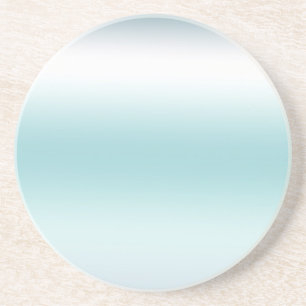 Dessous De Verre En Grès Plage Aqua Blue Ombre