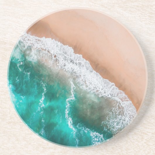 Dessous De Verre En Grès Plage d'eau de mer sable tropical été (Devant)