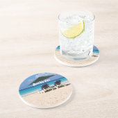 Dessous De Verre En Grès Plage en Barbade (Côté)