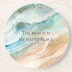 Dessous De Verre En Grès Plage Océan