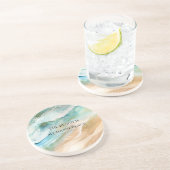 Dessous De Verre En Grès Plage Océan (Côté)