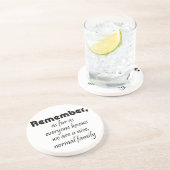 Dessous De Verre En Grès Plaisanterie drôle d'humour de cadeaux (Côté)