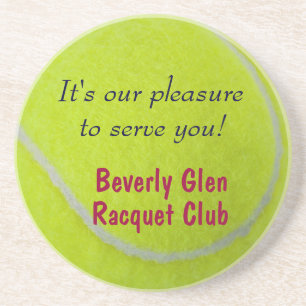 Dessous De Verre En Grès Plaisir de Design_Our de boule de Tennis_Fuzzy de