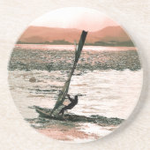 DESSOUS DE VERRE EN GRÈS PLANCHE À VOILE (Devant)