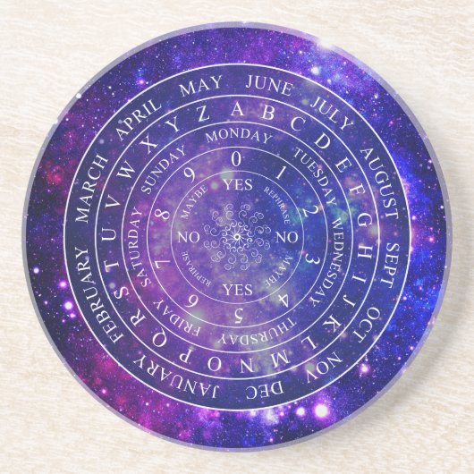 Dessous De Verre En Grès Planche Pendulaire Diviser Jeu Espace pourpre (Devant)