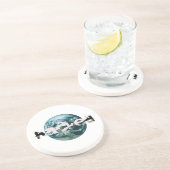 Dessous De Verre En Grès planète Terre piratée (Côté)