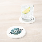 Dessous De Verre En Grès planète Terre piratée (Côté)