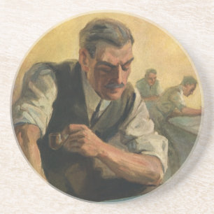 Dessous De Verre En Grès Plans d'architecte d'entreprise vintage et plans d