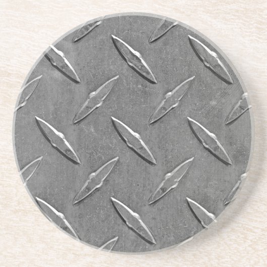 Dessous De Verre En Grès Plaque diamant gris acier (Devant)