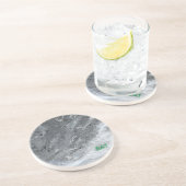 Dessous De Verre En Grès Plat gris de marbre de .EAT (Côté)