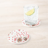 Dessous De Verre En Grès Plateau de cartes (Côté)