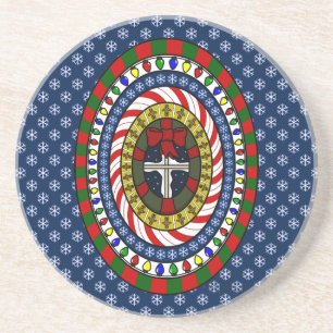 Dessous De Verre En Grès Playful Christmas Coaster