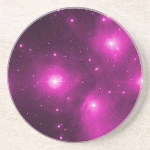 Dessous De Verre En Grès Pléiades en rose