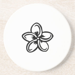 Dessous De Verre En Grès Plumeria