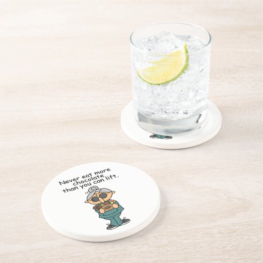 Dessous De Verre En Grès Plus d'Humours au chocolat (Côté)