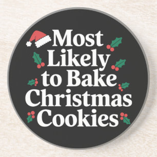 Dessous De Verre En Grès Plus susceptible de préparer des biscuits de Noël 