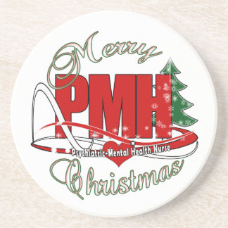 Dessous De Verre En Grès PMH Psychiatric Mental Health Nurse CHRISTMAS