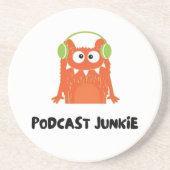 Dessous De Verre En Grès Podcast junkie (Devant)