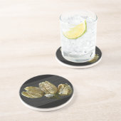 Dessous De Verre En Grès Pods de graines de Lily séchés (Côté)