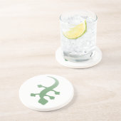 Dessous De Verre En Grès Poetica Gecko en vert (Côté)