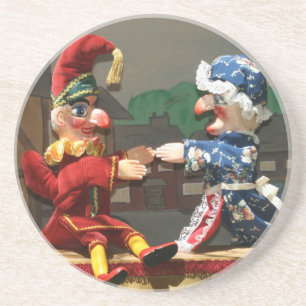 Dessous De Verre En Grès Poinçon et Judy