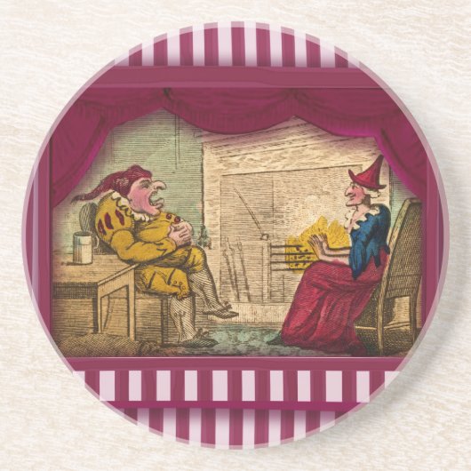 Dessous De Verre En Grès Poinçon et scène I de Judy (Devant)