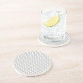 Dessous De Verre En Grès Points blancs sur gris clair (Côté)