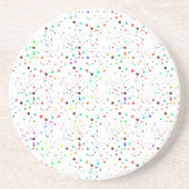 Dessous De Verre En Grès Points colorés (Devant)