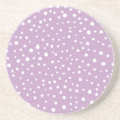 Dessous De Verre En Grès Points Dalmatiens Lilac, Points Dalmatiens, Pots D (Devant)