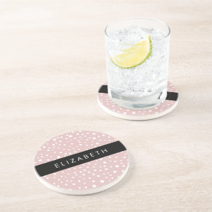 Dessous De Verre En Grès Points Dalmatiens Rose, Points Dalmatiens, Votre N