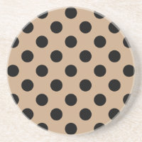 Pois noirs sur beige