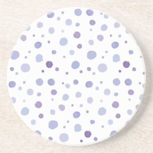 Dessous De Verre En Grès pois peint à la main