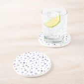 Dessous De Verre En Grès pois peint à la main (Côté)