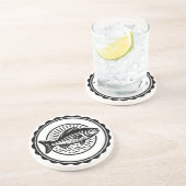 Dessous De Verre En Grès Poisson (Côté)
