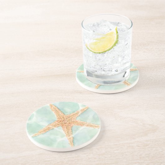 Dessous De Verre En Grès Poisson étoilé dans l'eau (Côté)