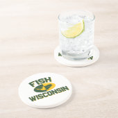 Dessous De Verre En Grès Poisson Wisconsin (Côté)