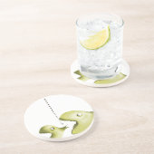Dessous De Verre En Grès poissons et ligne de pêche (Côté)