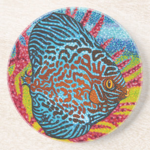 Dessous De Verre En Grès Poissons tropicaux brillants II