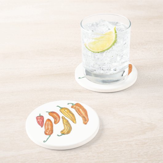 Dessous De Verre En Grès Poivrons doux (Côté)