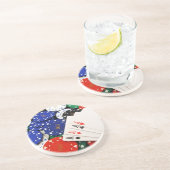 Dessous De Verre En Grès Poker (Côté)