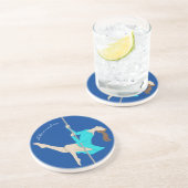 Dessous De Verre En Grès Pole Fitness (Côté)