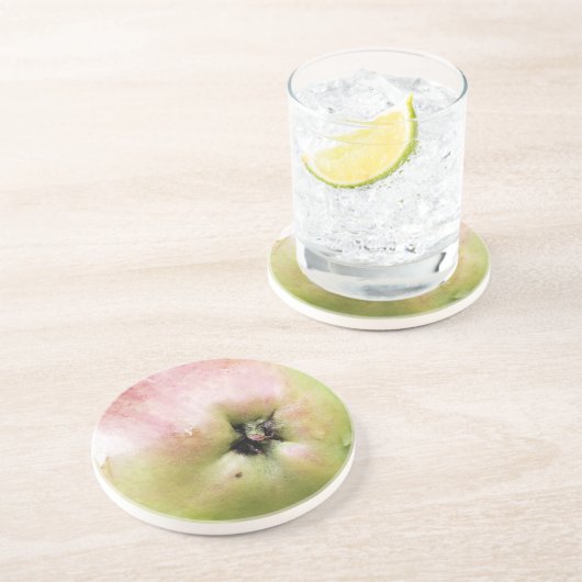 DESSOUS DE VERRE EN GRÈS POMME (Côté)