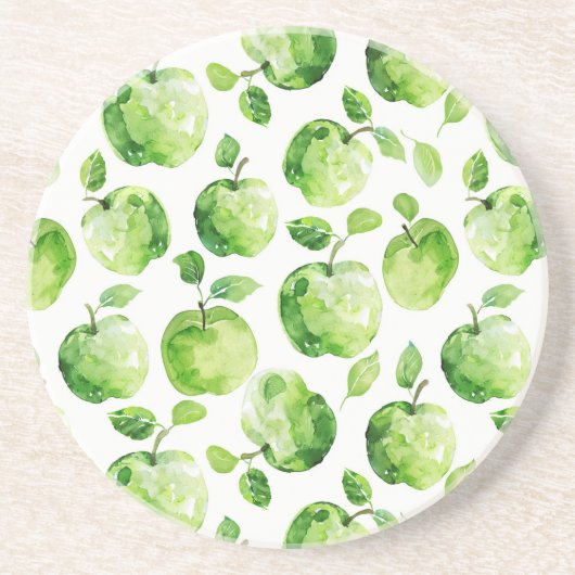 Dessous De Verre En Grès Pommes vertes (Devant)