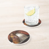 Dessous De Verre En Grès Pompier - le chef des pompiers (Côté)