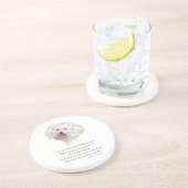 Dessous De Verre En Grès Pont Bichon Frise Rainbow (Côté)