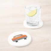 Dessous De Verre En Grès Pontiac 1966 GTO (Côté)