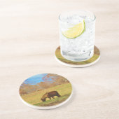 Dessous De Verre En Grès Pony miniature Brown (Côté)