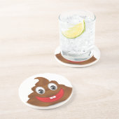 Dessous De Verre En Grès poo emojis (Côté)