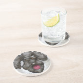 Dessous De Verre En Grès Poodle (Côté)